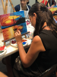 Loeb Smith artists painting a picture
