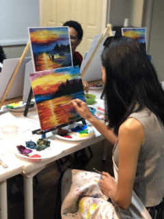 Loeb Smith laywer paints picture