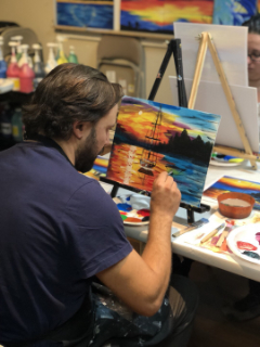 Loeb Smith Attorney painting a scene